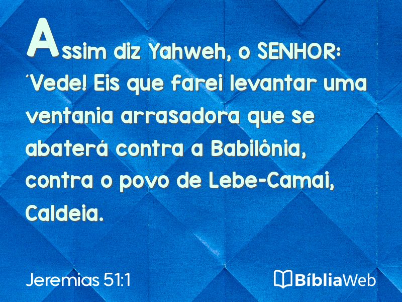 Jeremias 51:1 em imagem para compartilhar