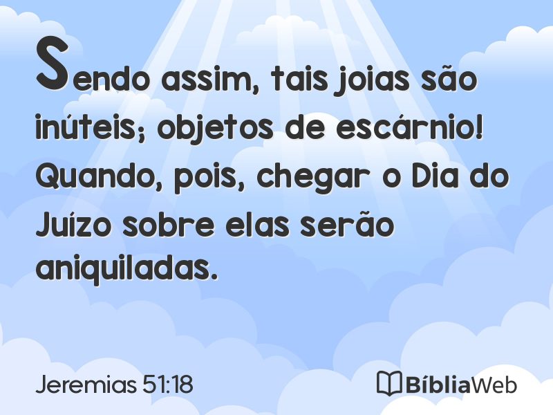 Jeremias 51:18 em imagem para compartilhar