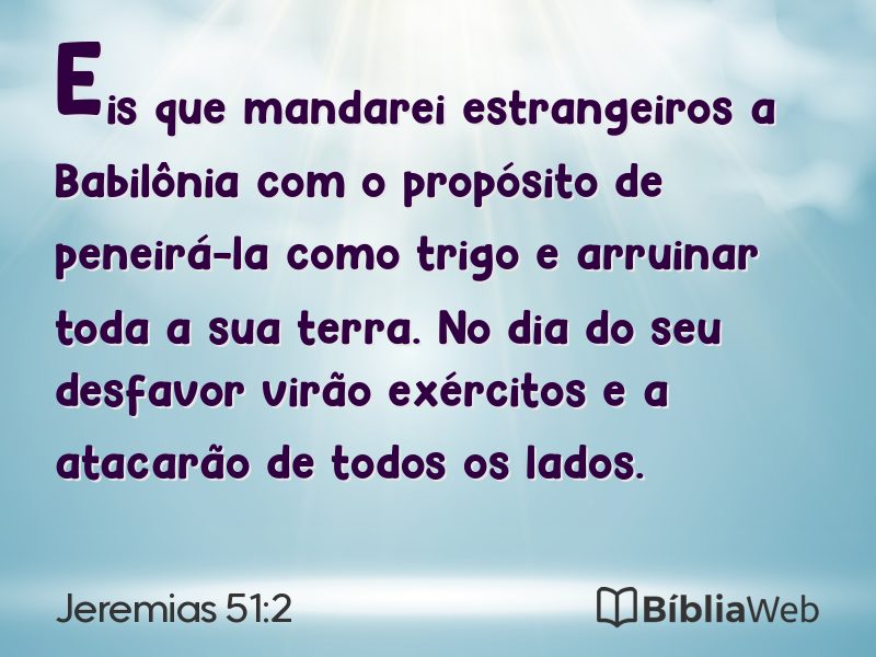 Jeremias 51:2 em imagem para compartilhar