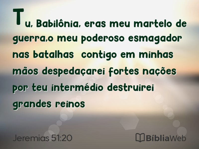 Jeremias 51:20 em imagem para compartilhar