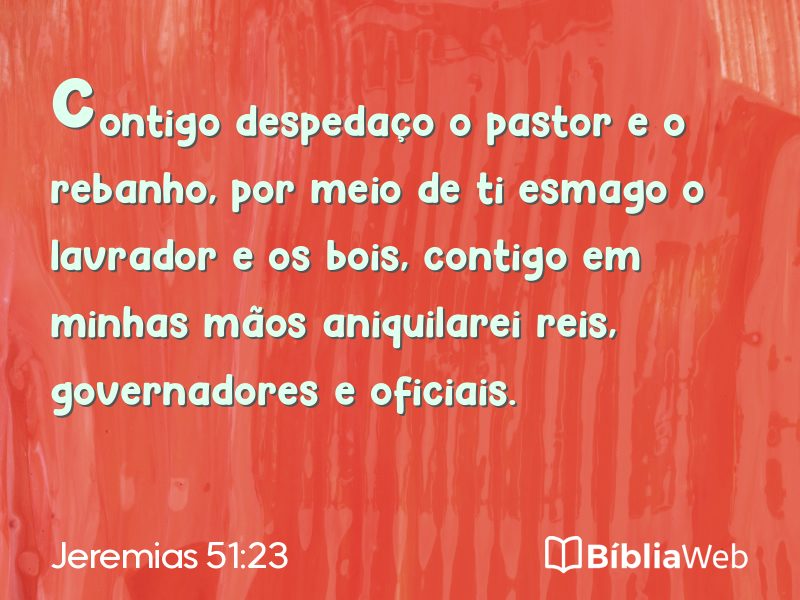 Jeremias 51:23 em imagem para compartilhar