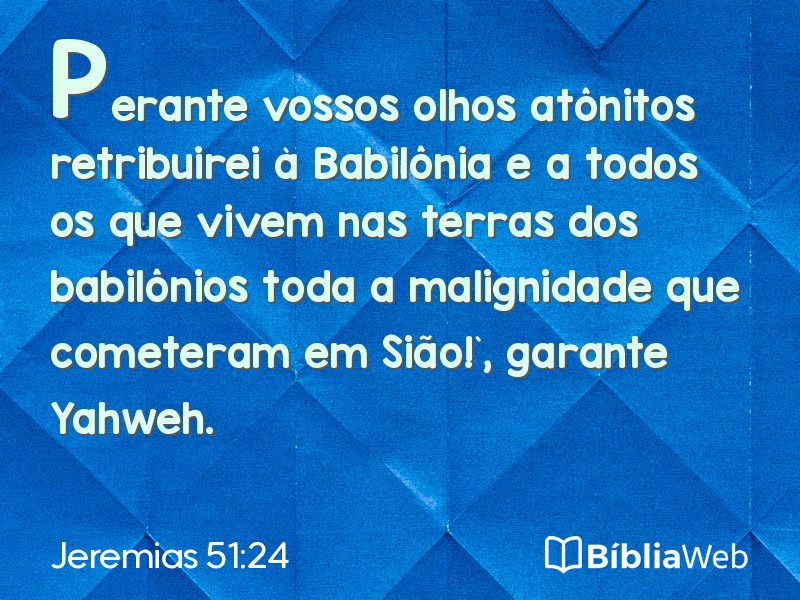 Jeremias 51:24 em imagem para compartilhar