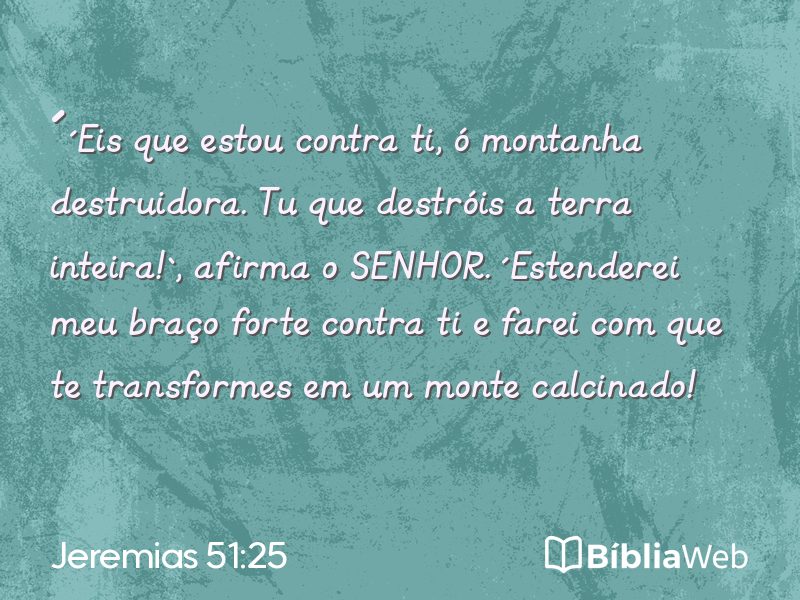 Jeremias 51:25 em imagem para compartilhar