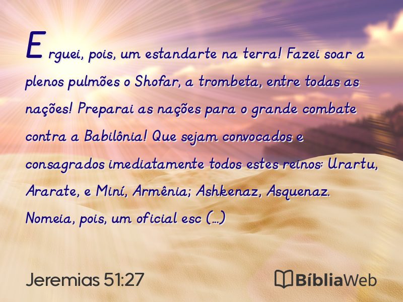 Jeremias 51:27 em imagem para compartilhar