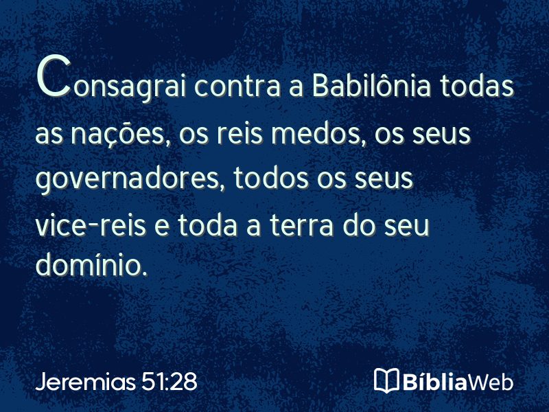 Jeremias 51:28 em imagem para compartilhar