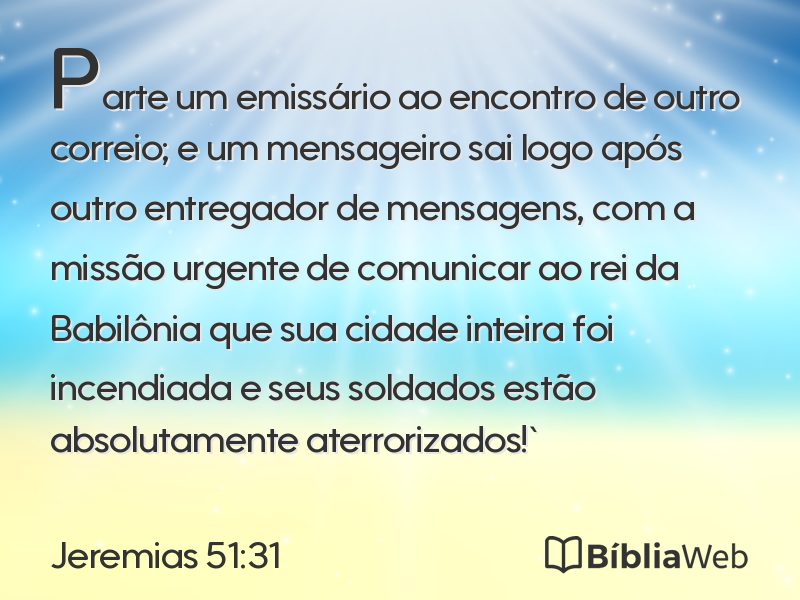 Jeremias 51:31 em imagem para compartilhar