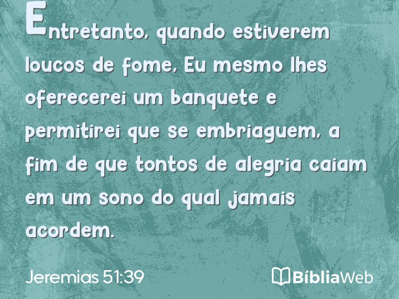 Jeremias 51:39 em imagem para compartilhar