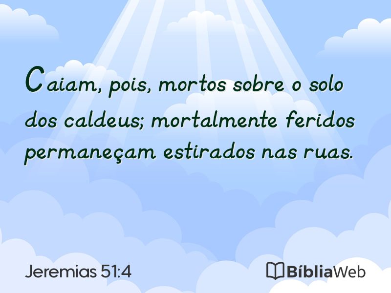 Jeremias 51:4 em imagem para compartilhar
