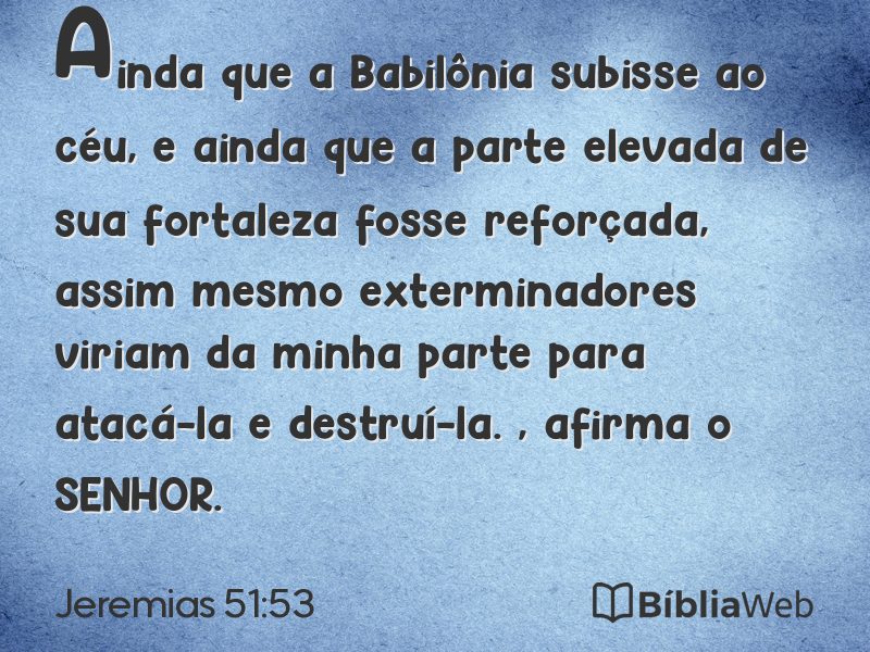Jeremias 51:53 em imagem para compartilhar