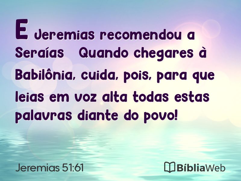 Jeremias 51:61 em imagem para compartilhar