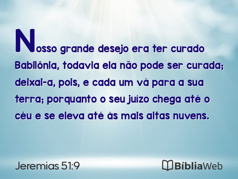 Jeremias 51:9 em imagem para compartilhar