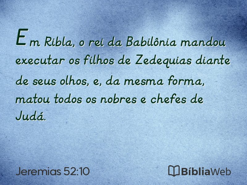Jeremias 52:10 em imagem para compartilhar