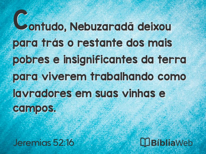 Jeremias 52:16 em imagem para compartilhar