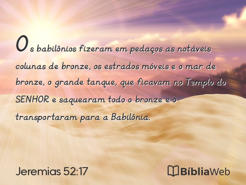 Jeremias 52:17 em imagem para compartilhar