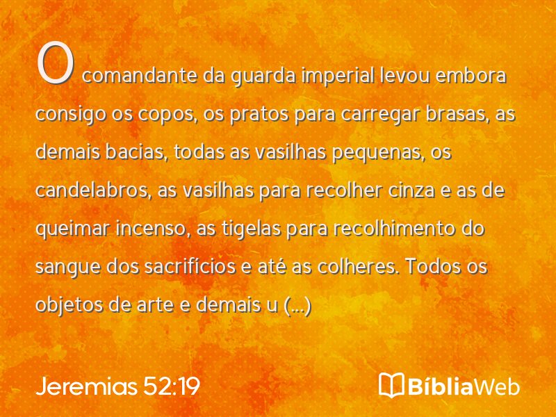 Jeremias 52:19 em imagem para compartilhar