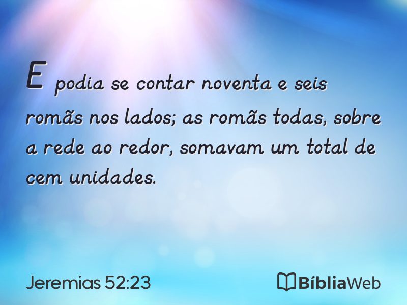Jeremias 52:23 em imagem para compartilhar
