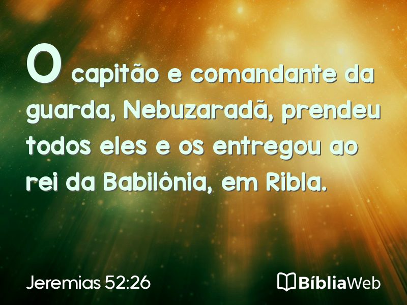 Jeremias 52:26 em imagem para compartilhar