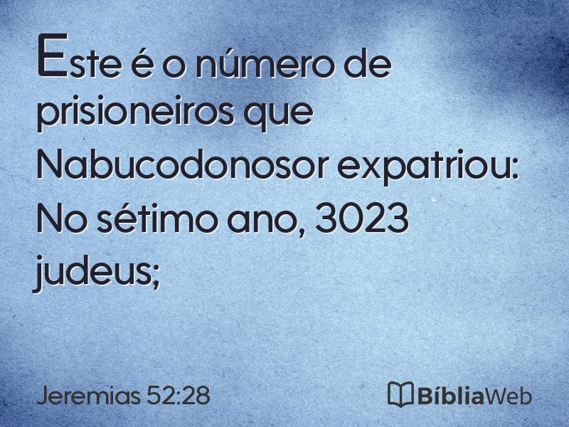 Jeremias 52:28 em imagem para compartilhar