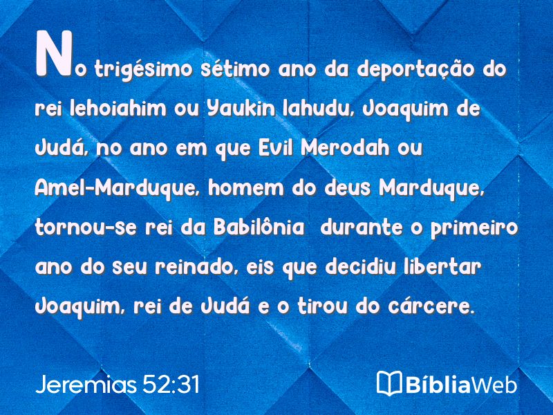 Jeremias 52:31 em imagem para compartilhar