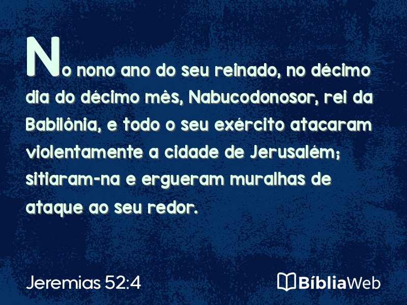 Jeremias 52:4 em imagem para compartilhar