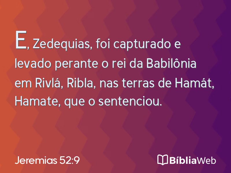 Jeremias 52:9 em imagem para compartilhar