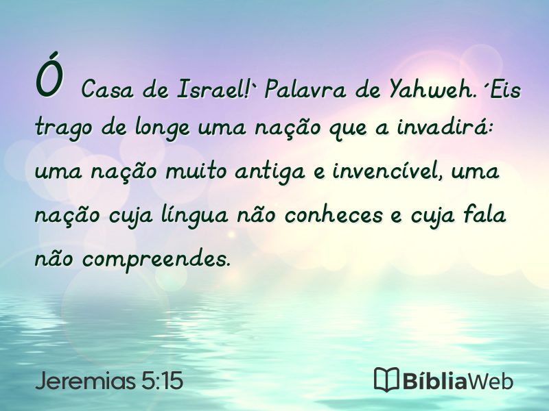 Jeremias 5:15 em imagem para compartilhar