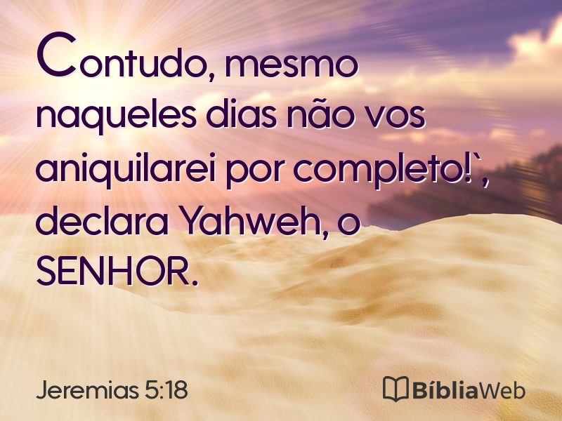 Jeremias 5:18 em imagem para compartilhar