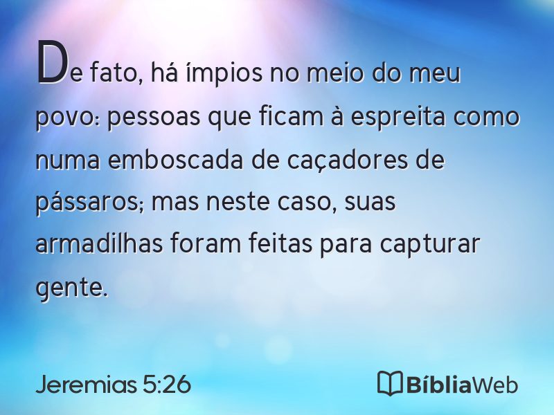 Jeremias 5:26 em imagem para compartilhar