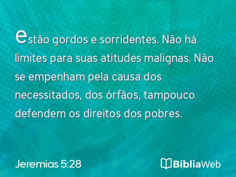 Jeremias 5:28 em imagem para compartilhar