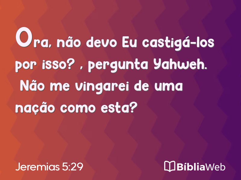 Jeremias 5:29 em imagem para compartilhar