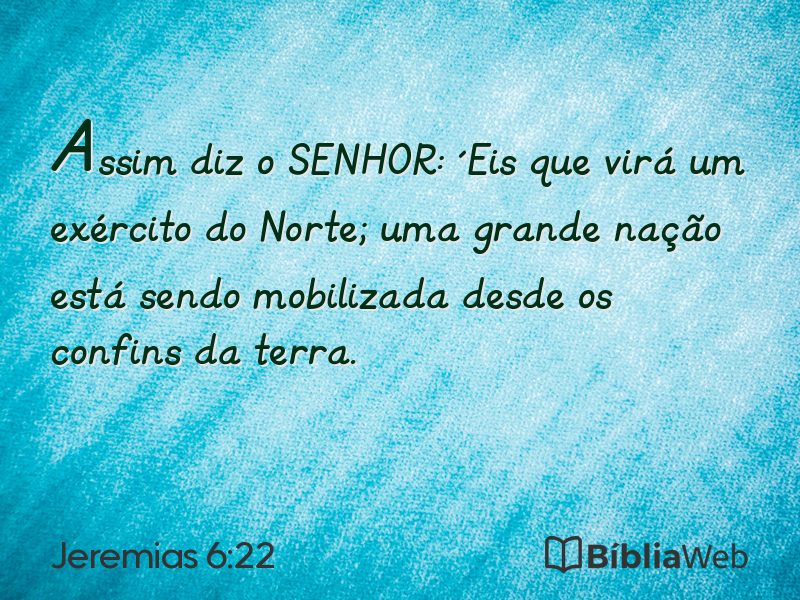 Jeremias 6:22 em imagem para compartilhar