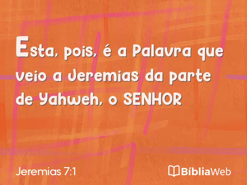 Jeremias 7:1 em imagem para compartilhar