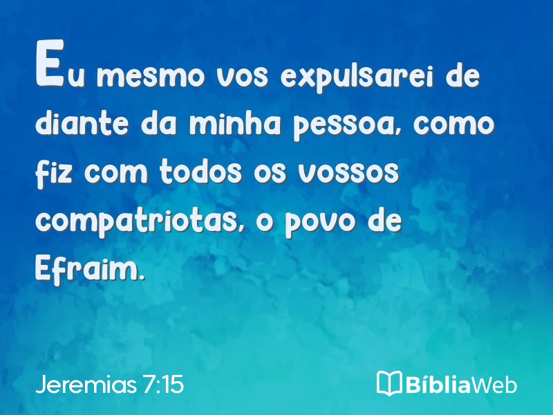 Jeremias 7:15 em imagem para compartilhar