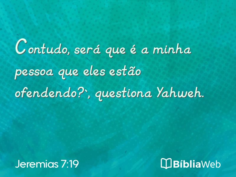 Jeremias 7:19 em imagem para compartilhar