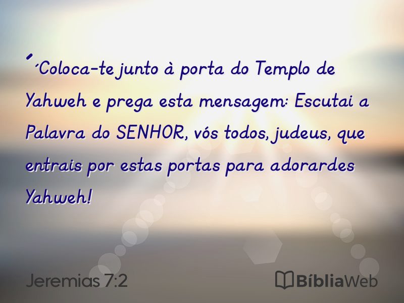 Jeremias 7:2 em imagem para compartilhar