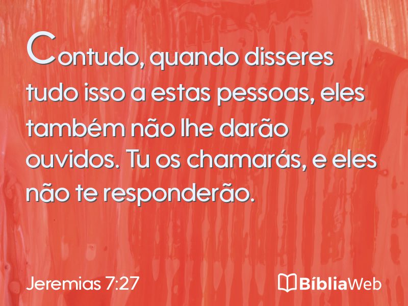 Jeremias 7:27 em imagem para compartilhar