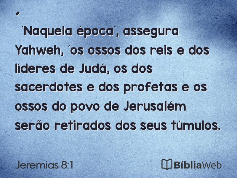 Jeremias 8:1 em imagem para compartilhar