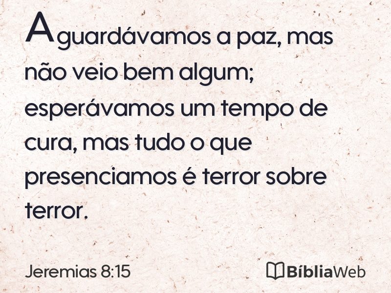 Jeremias 8:15 em imagem para compartilhar