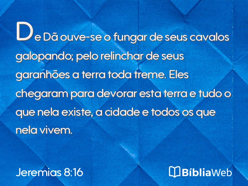 Jeremias 8:16 em imagem para compartilhar