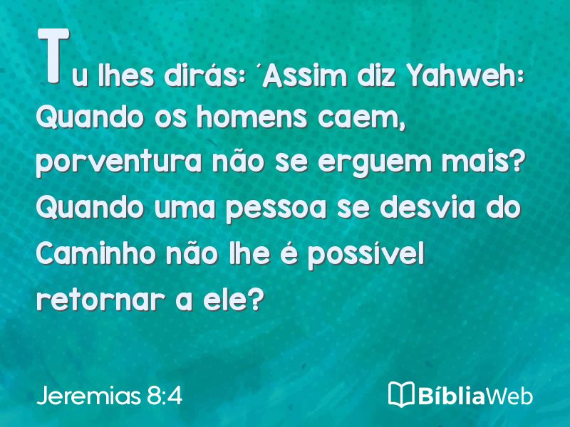 Jeremias 8:4 em imagem para compartilhar