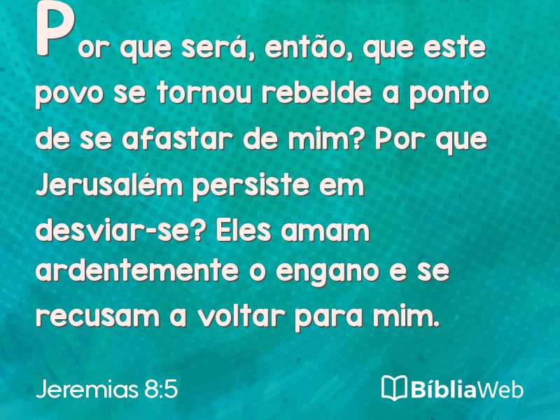 Jeremias 8:5 em imagem para compartilhar
