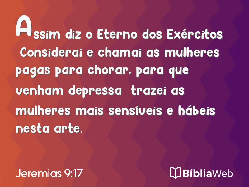 Jeremias 9:17 em imagem para compartilhar