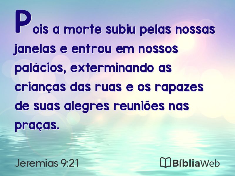 Jeremias 9:21 em imagem para compartilhar