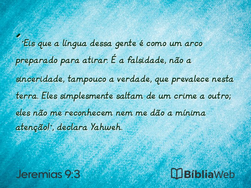 Jeremias 9:3 em imagem para compartilhar
