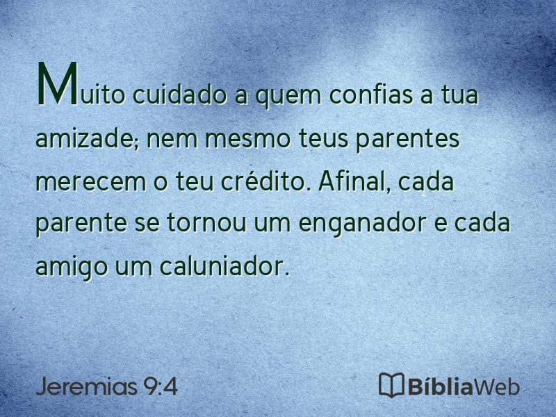 Jeremias 9:4 em imagem para compartilhar