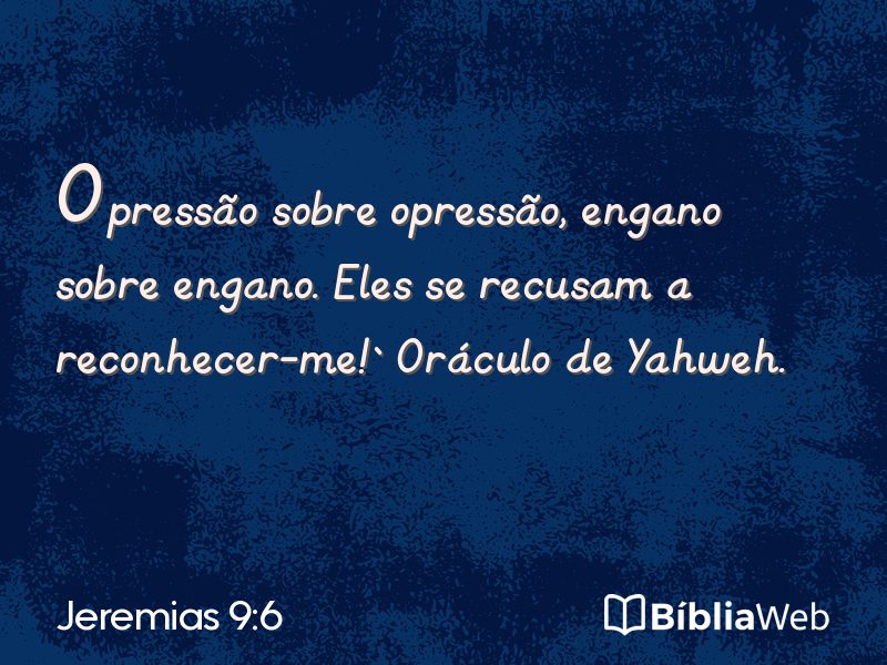 Jeremias 9:6 em imagem para compartilhar