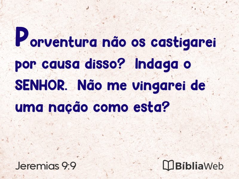 Jeremias 9:9 em imagem para compartilhar