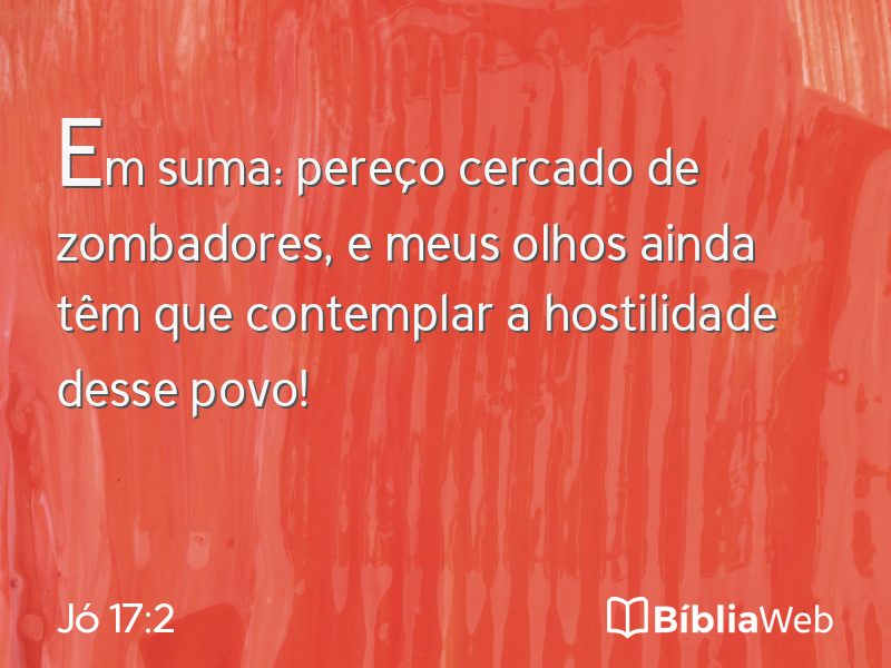 Jó 17:2 em imagem para compartilhar