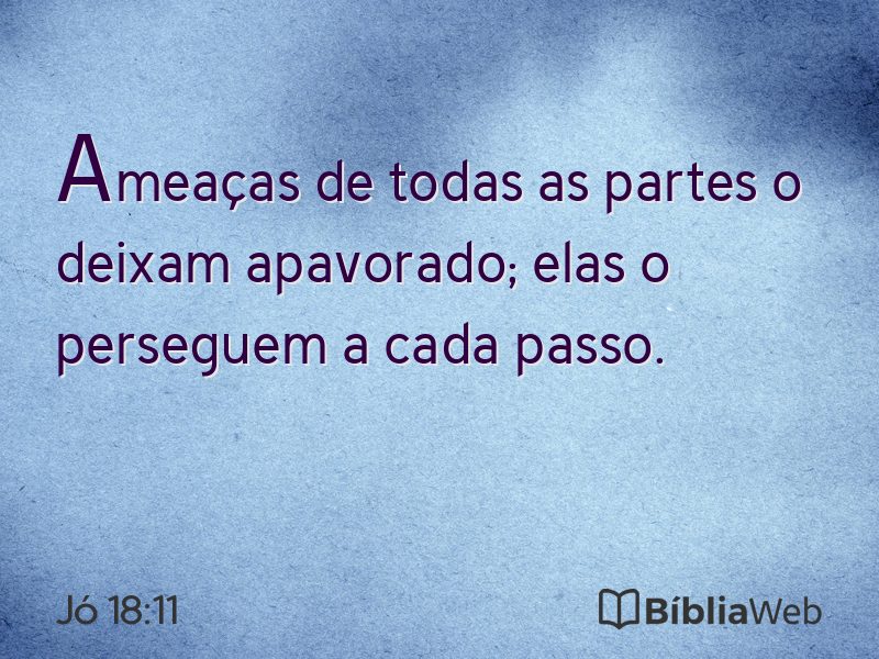 Jó 18:11 em imagem para compartilhar