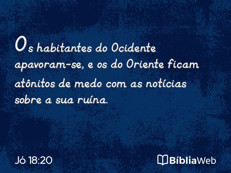 Jó 18:20 em imagem para compartilhar